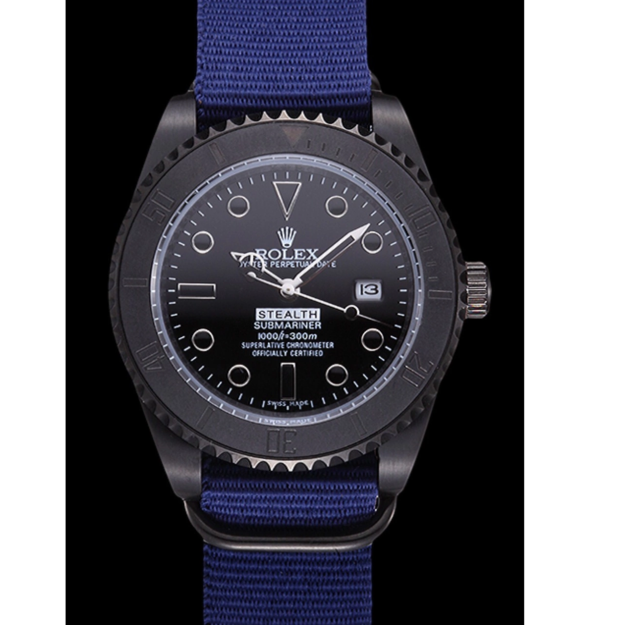 Rolex aaa copy Rolex Stealth Submariner 621994 Blue 0718